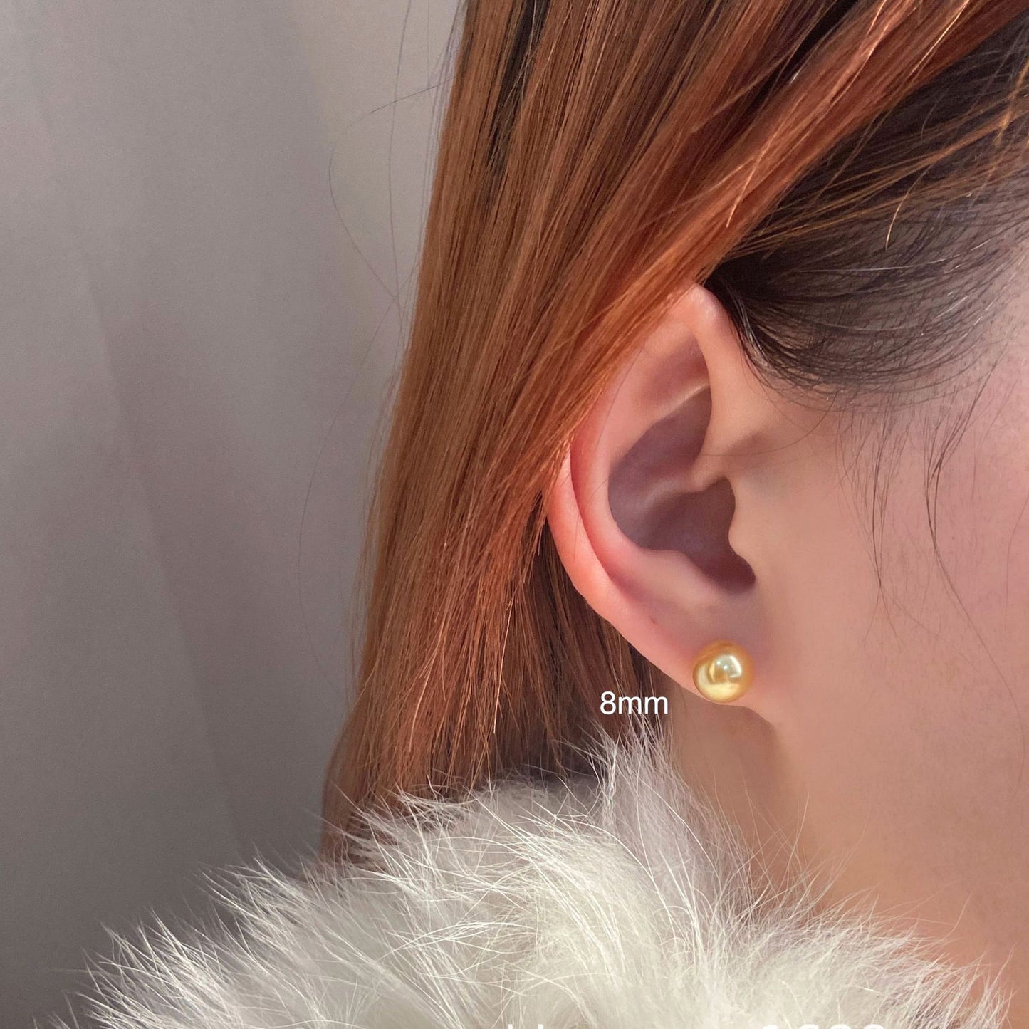 Large Pearl Stud Earrings For Women Personalized Retro Style Light Luxury