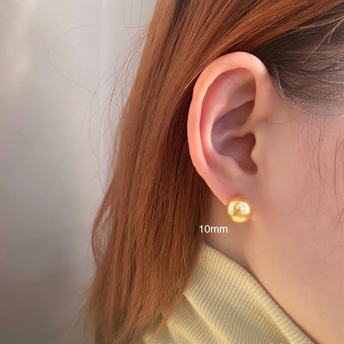 Large Pearl Stud Earrings For Women Personalized Retro Style Light Luxury