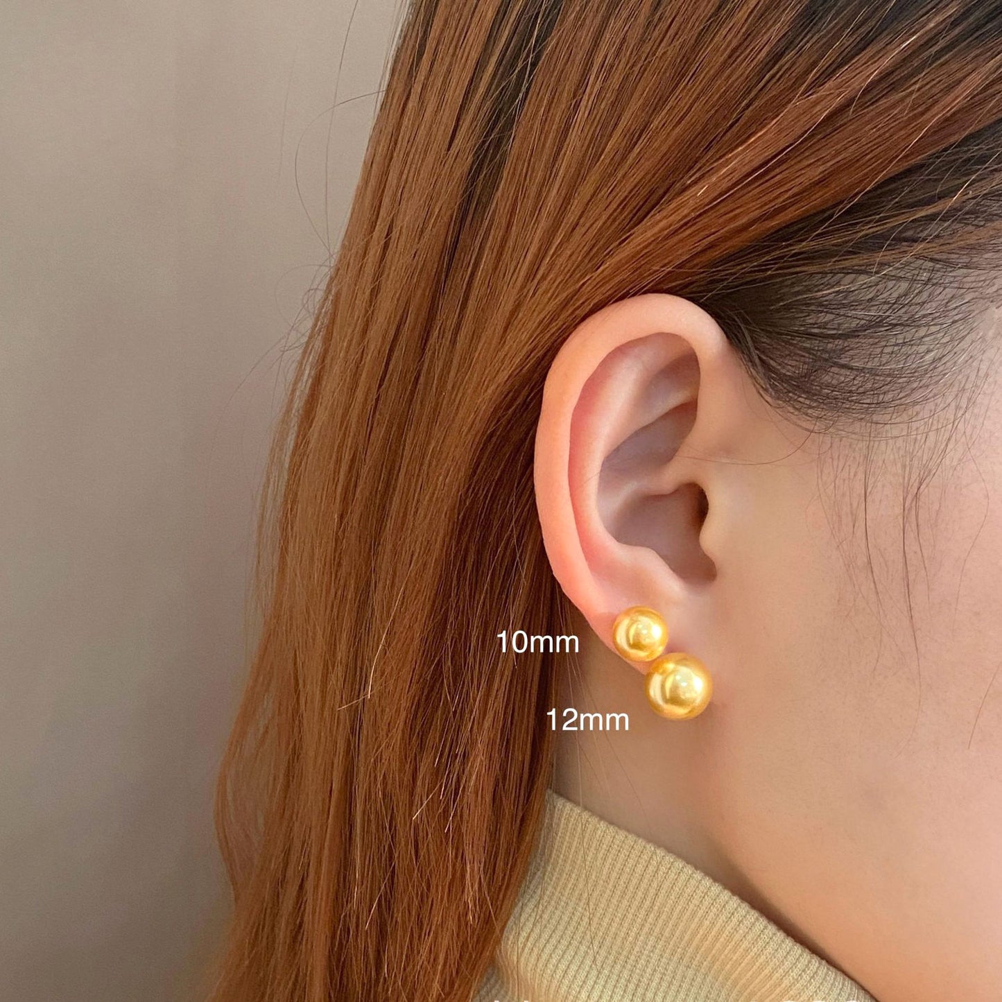 Large Pearl Stud Earrings For Women Personalized Retro Style Light Luxury